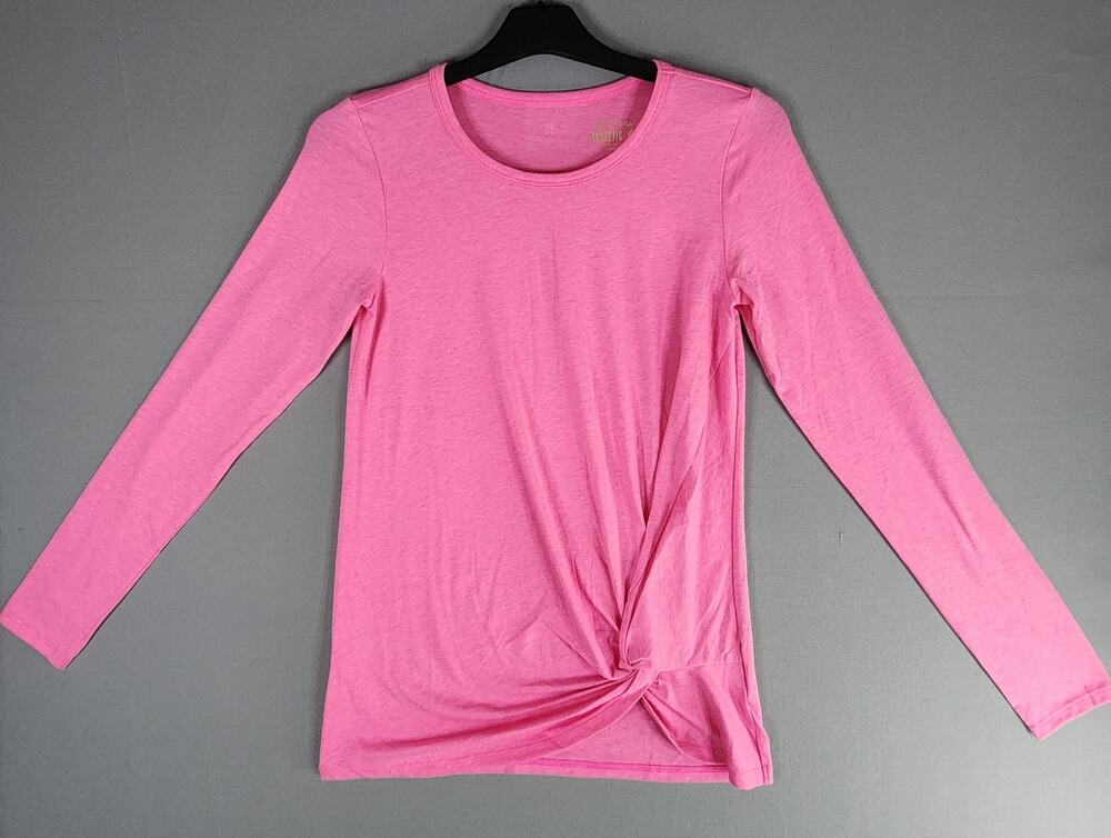Lilly Pulitzer Luxletic XS Performance Top Twist Front Pink long sleeve NWOT